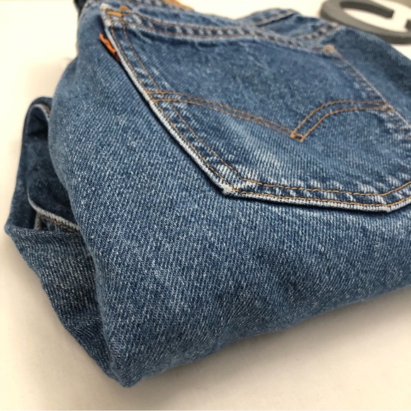 VTG Levis Orange Tab 505 Sz 30 ReDone Ankle Jeans - Picture 2 of 14